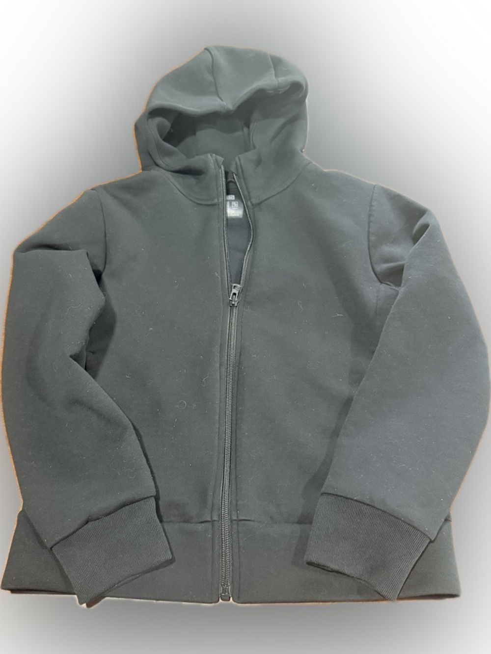 Uniqlo Kids Black Full-Zip Hooded Jacket